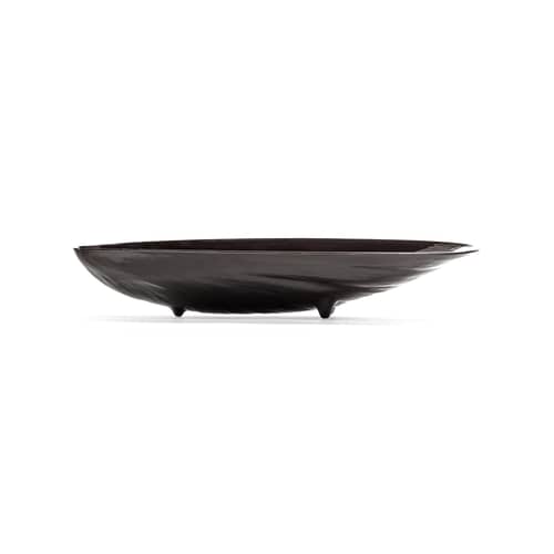 Servierplatte Marcel Large keramik schwarz / 46 x 21,5 cm - Serax - Schwarz - emailliertes Porzellan