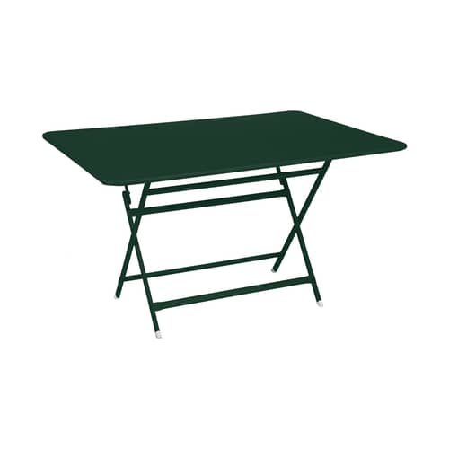 Table pliante Caractère / 128 x 90 cm - 6 personnes / Métal - Fermob - Vert cèdre - Acier