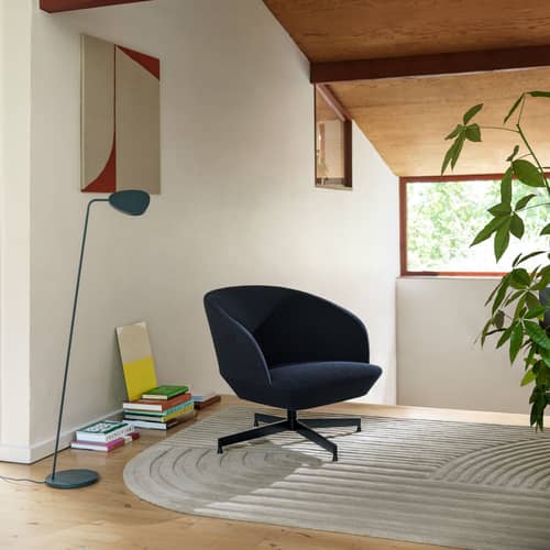 Tapis Relevo  blanc / 170 x 240 cm - Tufté main - Muuto - Blanc cassé - Laine de Nouvelle-Zélande