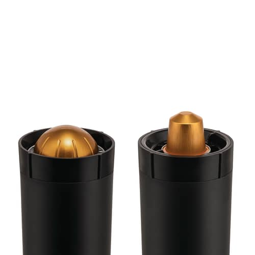 Vide-capsules Plissé / Pour recycler capsules Nespresso et compatibles - Alessi - Noir - Résine thermoplastique