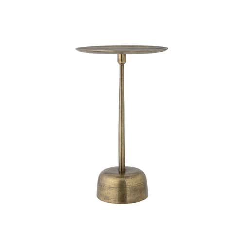 Maris End table gold metal / Metal - Ø 30.5 x H 51 cm - Bloomingville - Burnished brass - Aluminium