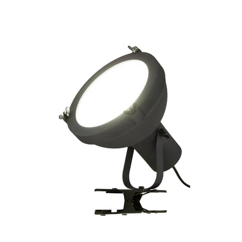 Lampada a pinza Projecteur 165 metallo grigio nero / Riedizione 1954 - Nemo - Antracite-blu scuro - alluminio verniciato, Vetro opalino
