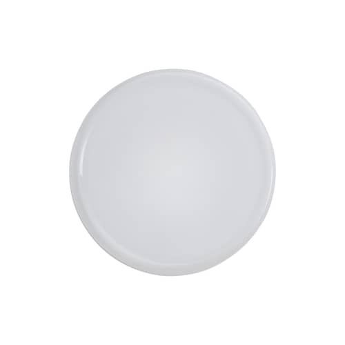 Applique salle de bains Looped verre blanc / Plafonnier - Muuto - Blanc - Verre soufflé bouche