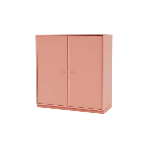 Rangement Cover Cabinet bois rose / L 69.6 x P 30 x H 72,6 cm - 2 portes - MONTANA - Rhubarb 151 - MDF laqué