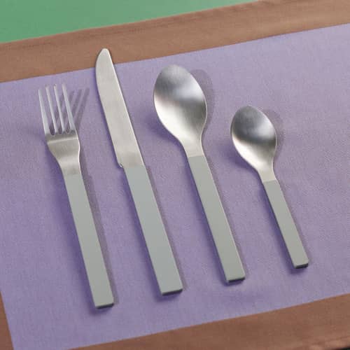 Set de couverts MVS métal vert / 4 pièces - By Muller Van Severen - Hay - Vert - Acier inoxydable