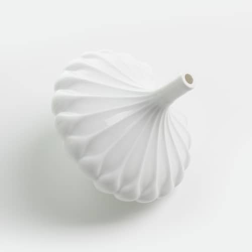 Soliflore Piao céramique blanc / Ø 14 x H 12 cm - Moustache - Blanc - Porcelaine