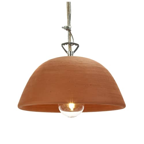 Suspension Terra céramique orange marron / Terre cuite - Ø 22 x H 13 cm - Serax - Terracotta - Terre cuite