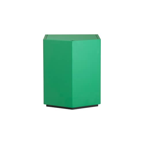 Z24 728 Bedside table wood green - Zanotta - Green - Lacquered MDF, Plywood, Soak glass