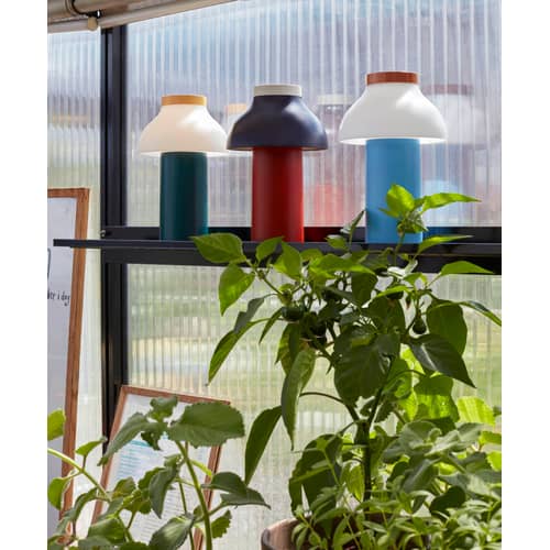 Lampe extérieur sans fil rechargeable PC Portable plastique rouge / Pierre Charpin - Hay - Rouille / Bleu nuit - ABS, Polypropylène