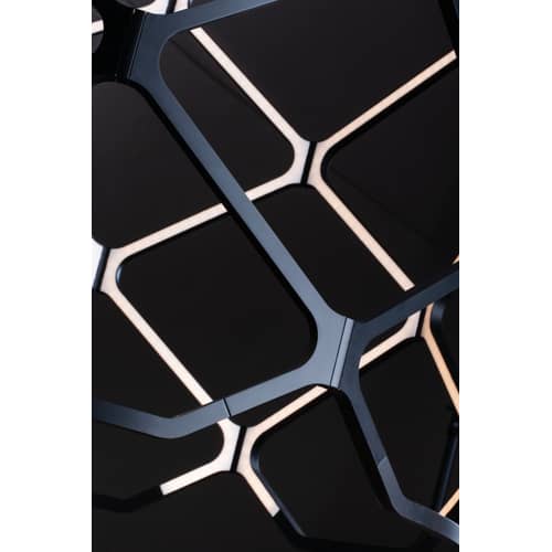 Titia LED Pendant plastic material black / Ø 70 x H 60 cm - Nemo - Black - Thermoplastic polymer