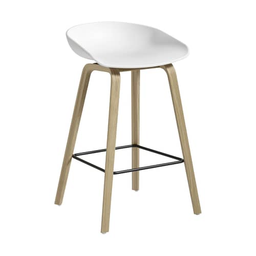 Hay About a stool AAS 32 Bar stool - white | Made In Design UK