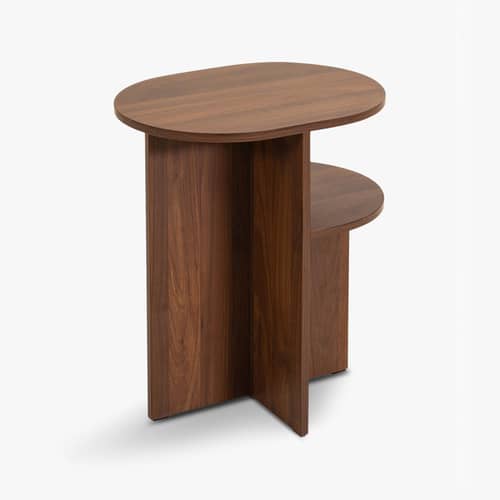 Beistelltisch Kyoto holz braun / H 54,5 cm - NV GALLERY - Nussbaum-Optik - Melamin