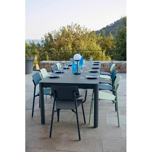 Chaise empilable Studie métal vert / Aluminium - Fermob - Romarin - Aluminium