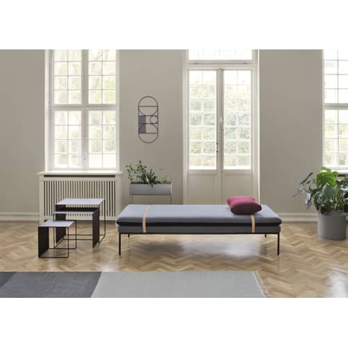Fioriera Plant Box / L 60 x H 65 cm - Ferm Living - Nero - Acciaio laccato epossidico
