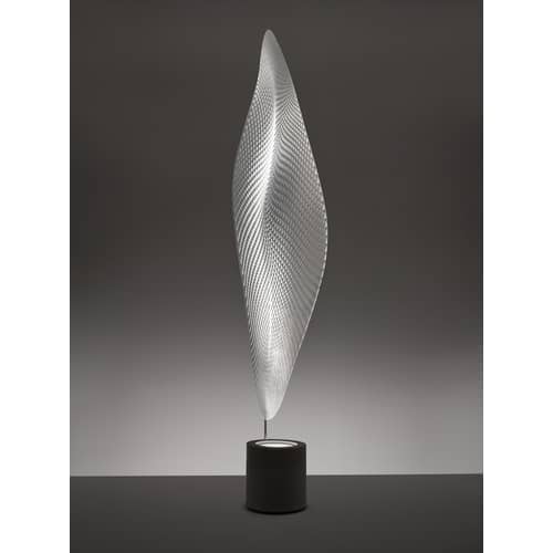 Lampadaire Cosmic leaf métal plastique gris transparent - Artemide - Base grise / Diffuseur transparent - Métal, Méthacrylate
