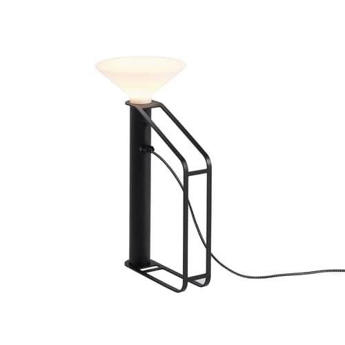 Lampe extérieur sans fil rechargeable Piton métal noir - Muuto - Noir - Aluminium, Plastique