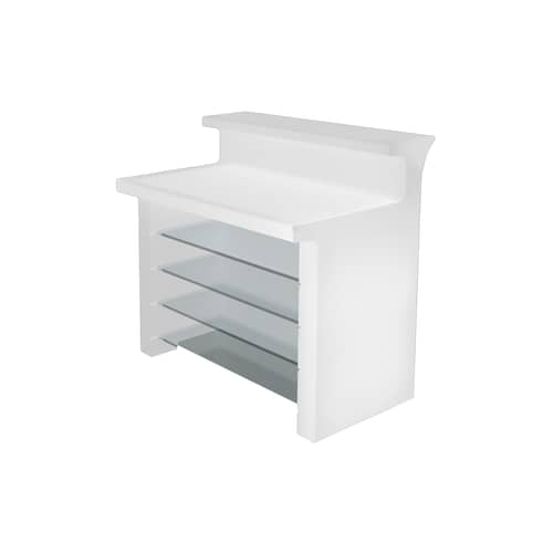 Break Line Luminous bar plastic material white W 120 cm - Slide - White - Polythene
