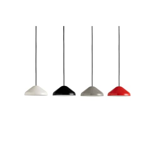 Pendelleuchte Pao Small metall weiß / Ø 23cm - Stahl - Hay - Weiß cremefarben - thermolackierter Stahl