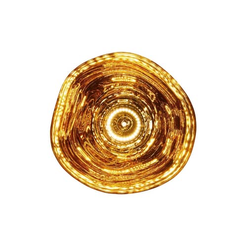 Applique Melt Surface Mini LED / Plafonnier - Ø 30 cm / Change de couleur - Tom Dixon - Or - Polycarbonate