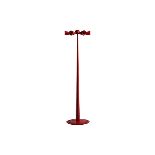 Portemanteau sur pied Cessato Allarme / De Pas, D\'Urbino & Lomazzi, 1986 - POLTRONOVA - Rouge - Aluminium, Fer, Fonte d\'aluminium