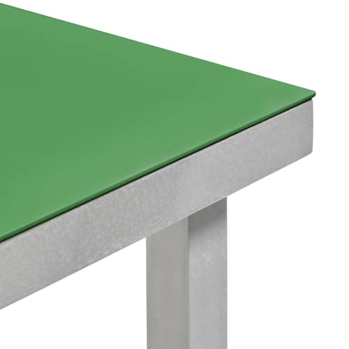 quadratischer Tisch Alu table metall grün / 85 x 85 cm - (indoor/outdoor) - valerie objects - Grün - Aluminium