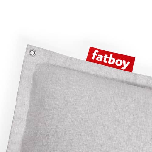 Schwimmendes Outdoor-Sitzkissen Original Floatzac textil beige / Verstellbare Gurte - Fatboy - Beige Mist -  Micro-billes EPS, Olefin Stoff, Polyacryl