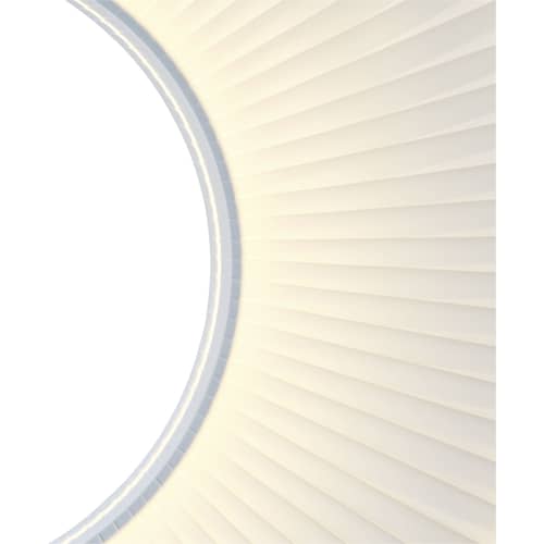 Sospensione Iris Vertical tessuto bianco / LED - Ø 60 cm - Dix Heures Dix - Ø 60 cm / Tessuto Bianco - Alluminio, Tessuto acrilico plissettato