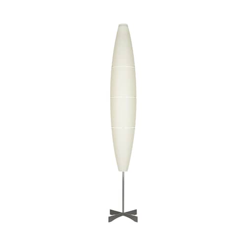 Stehleuchte Havana plastikmaterial weiß - Foscarini - Weiß - An/Aus - Metall, Polyäthylen