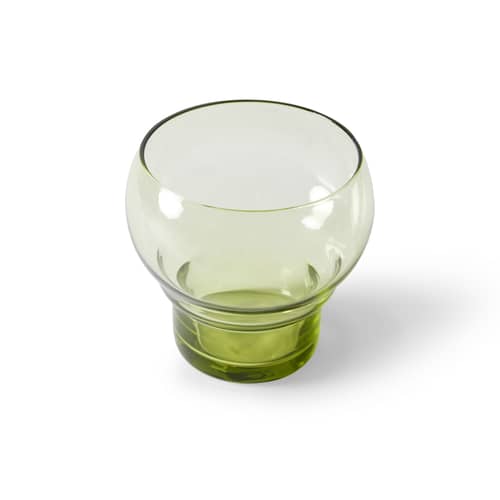 Set de 4 verres 70s glassware / 27 cl - HK LIVING - Vert - Verre