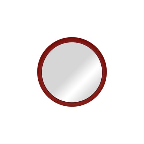 Wandspiegel Allo metall rot / Ø 58 cm - NOO.MA - Rot auburn -  Verre miroir, Recycelter Stahl