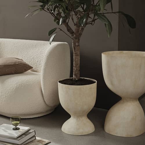 Blumentopf Evoke tall von Ferm Living - sand