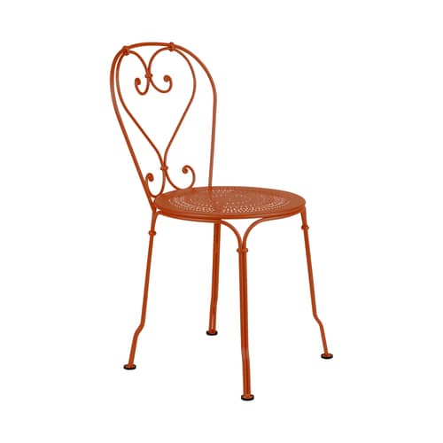 Chaise empilable 1900 métal orange - Fermob - Orange confite - Acier