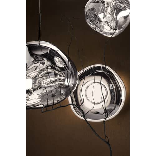 Applique Melt Surface Mini LED / Plafonnier - Ø 30 cm / Change de couleur - Tom Dixon - Or - Polycarbonate