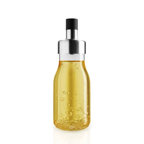 Shaker à vinaigrette MyFlavour verre transparent / Stoppe-goutte - Eva Trio - Transparent - Acier inoxydable, Silicone, Verre borosilicaté