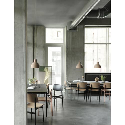 Sospensione Unfold materiale plastico verde / in silicone - Muuto - Verde oliva - Silicone