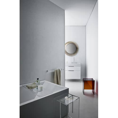 Specchio All saints / Ø 78 cm - Kartell - Rosa nude - PMMA, Vetro