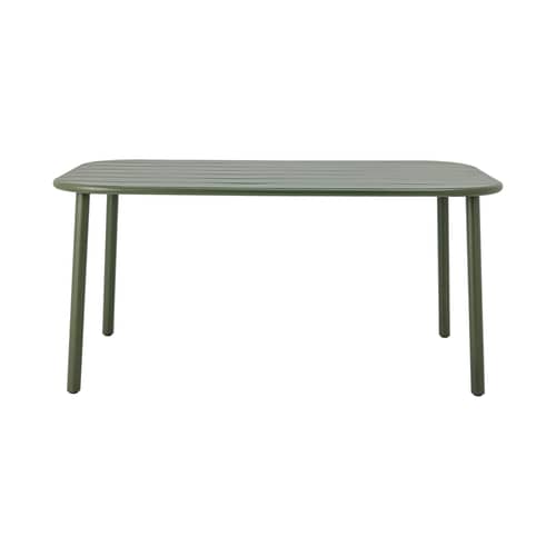 Table rectangulaire Calana métal vert / 160 x 90 cm - Bloomingville - Vert - Fer thermolaqué