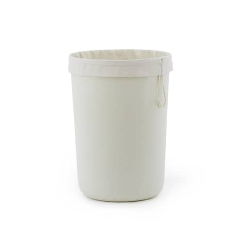 Wäschekorb Hide textil weiß / Filz, recycelt - Ø 46,5 x H 64.5 cm - Normann Copenhagen - Korb / Creme - Recycelter PET-Filz