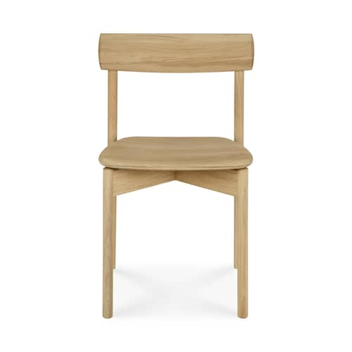 Chaise empilable Risu bois naturel - Ethnicraft - Chêne naturel - Chêne massif huilé