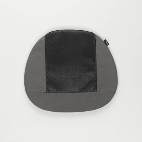 Coussin d\'assise Soft Seat OUTDOOR tissu gris / type B - L 41,5 x P 37 cm - Vitra - Gris foncé (tissu Simmons 61) - Mousse polyuréthane, Tissu outdoor
