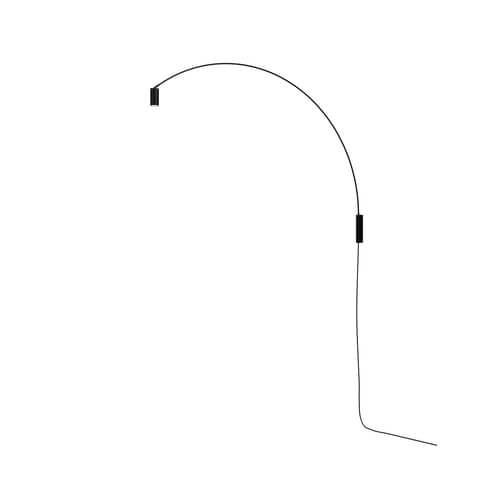 Fox Wall light with plug metal black / LED - L 150 cm / Swivel & turnable - Nemo - Matt black - Aluminium, Steel