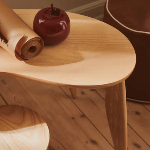 Kinderschreibtisch Feve holz natur / 79 x 40 x H 48 cm - Ferm Living - Natürliche Esche - Esche massiv