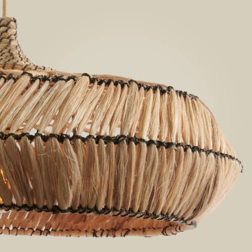 Pendelleuchte Rinjani faser beige / Ø 60 cm - GOOD&MOJO - Ø 60 cm / Natur - Abaca