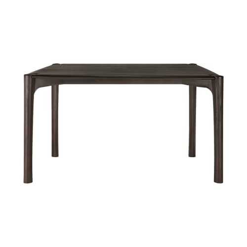 PI Rectangular table wood brown / 140 x 80 cm - 6 persons - Ethnicraft - Dark Brown Teak - Solid teak