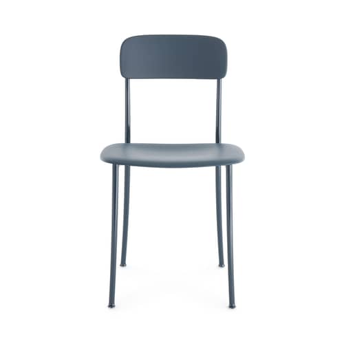 Stuhl Savoia plastikmaterial blau - Kartell - Blau - bemaltes Aluminium, Technoplymer