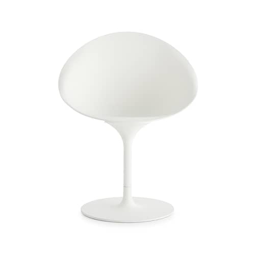 Ero/S/ Swivel armchair plastic material white / Soft-touch finish - Kartell - Mat white (Soft touch) - Moulded aluminium, Painted polycarbonate