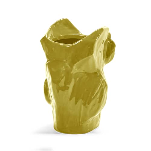 Vaso After Midnight Owl  ceramica giallo / Piccolo - H 23 cm - Serax - Giallo - Gres smaltato
