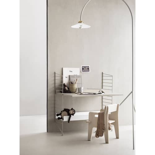 Bureau / L 78 x P 58 cm - String Furniture - Beige - MDF laqué