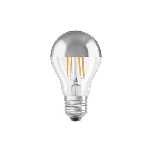 Dimmbare E27 LED-Lampe Classique A60 Silver glas silber / 6,5 W (= 50 W) – Warmweiß - Osram - Silber - Glas