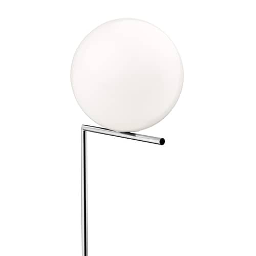 IC F1 Floor lamp glass metal H 135 cm - Flos - Chromed - Blown glass, Chromed steel